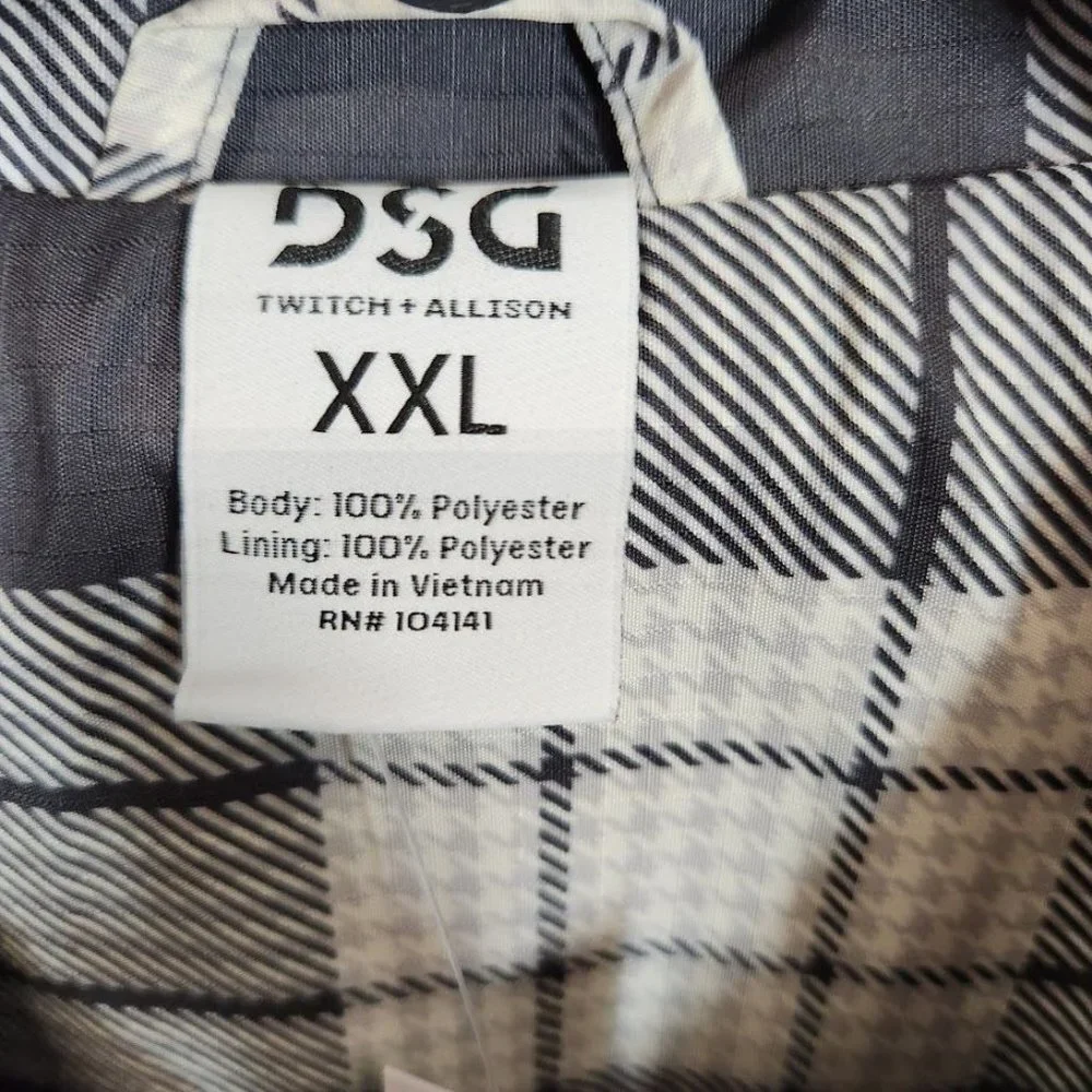 NWT DSG X TWITCH + ALLISON Men's‎ Coaches Jacket in Houndstooth Size XXL